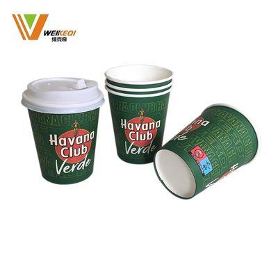 Custom Logo Disposable PE PLA Platic free Sinlge Wall Paper Cup with lids