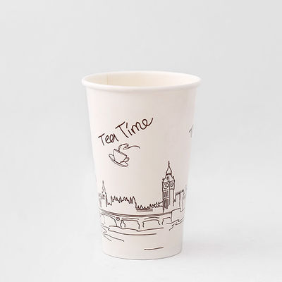 16oz 540ml Puchar Papierowy Jednorazowa ścianka Pla powlekany Puchar Papierowy Logo