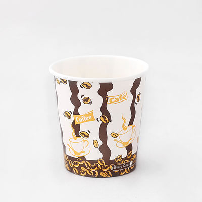 6 oz 180 ml pojedyncza ściana papier gorący kubki PE powlekane 72 mm