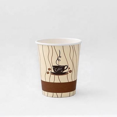7.5oz 230ml Logo Papierowe kubki biodegradowalne Personalizowane kubki do kawy