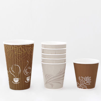 Jednorazowe kubki Kraft Ripple 12 oz 430 ml zimnych napojów Jednorazowe kubki wodoodporne