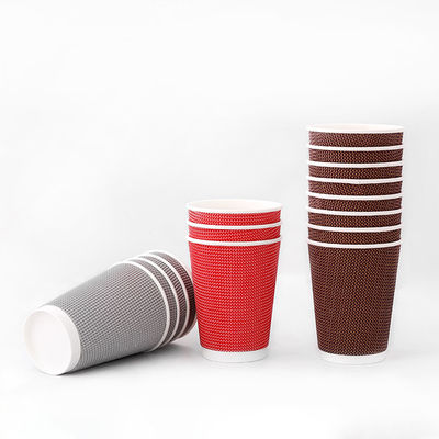 Jednorazowe kubki 16oz, powlekane z PLA, pokryte 540ml, kubki z papieru Kraft.