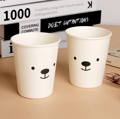 Jednorazowe kubki z papieru ściennego klasy żywnościowej 230 ml 8,5 oz Biodegradowalne kubki z papieru