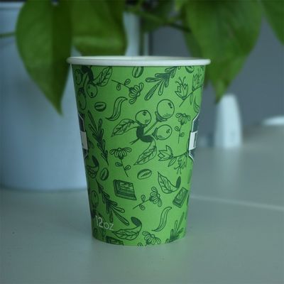 270 ml jednorazowych jednorazowych szklanek gorących 9,5 oz biodegradowalnych jednorazowych kubków do kawy