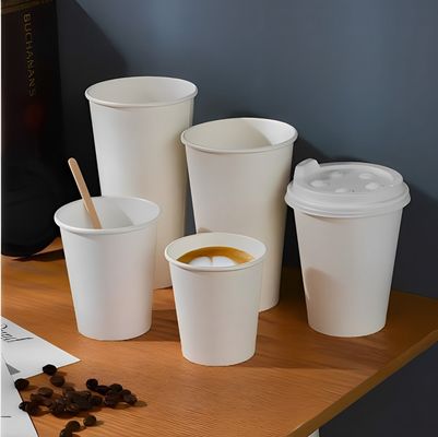 3,5 uncji 85 ml biały jednorazowy PE pojedynczy papierowy kubek można wydrukować na zamówienie