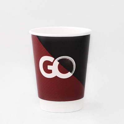 Biodegradowalne szklanki z papieru podwójnego 8 oz 300 ml Kompostowalne szklanki na gorące napoje