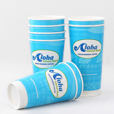 0.3L zimne napoje jednorazowe kubki 8oz podwójne ściany kompostowalne kubki do kawy
