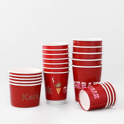 540 ml Dwukrotne kubki z papieru ściennego do kawy OEM do zimnego picia jednorazowe 16 oz Dwukrotne kubki ścienne