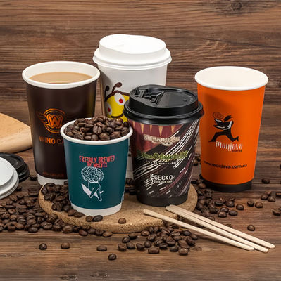 Okrągły, podwójny kubek z papieru ściennego 20 oz 610 ml