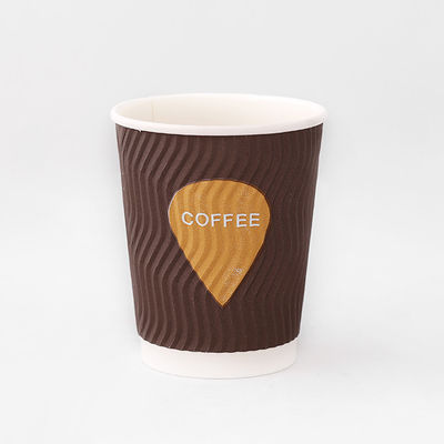 Eco Friendly Ripple Wall Paper Cup 300ml 8oz Ripple Cups Logo klienta
