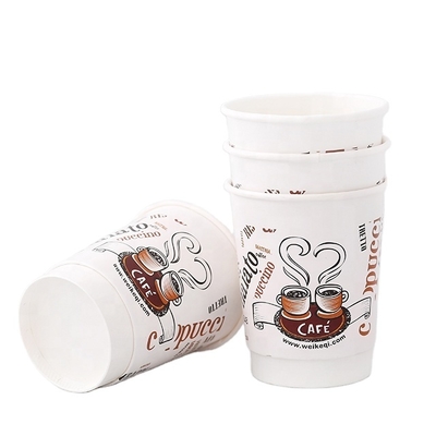 Niestandardowy druk pojedynczego papieru ściennego kubek 3oz-32oz z pokrywkami